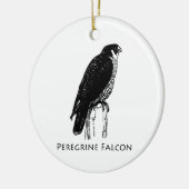 Peregrine Falcon (afbeelding) Keramisch Ornament (Links)