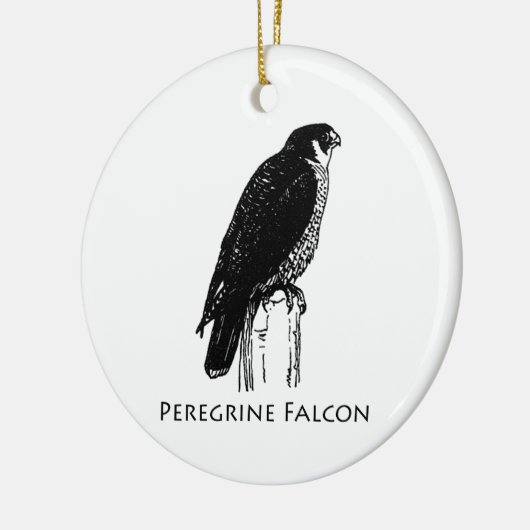 Peregrine Falcon (afbeelding) Keramisch Ornament (Links)