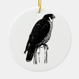 Peregrine Falcon (afbeelding) Keramisch Ornament