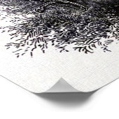 Peregrine Falcon  Bird Illustration Poster (Hoek)