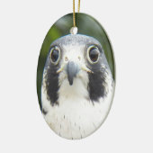 Peregrine Falcon Bird of Prey Photo Keramisch Ornament (Links)