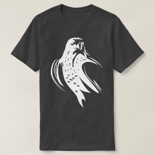 Peregrine Falcon Bird Print T-shirt (Design voorkant)