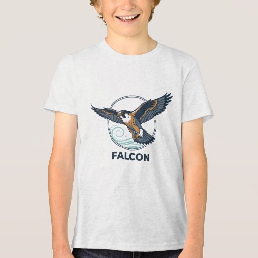 Peregrine falcon   Boys' T-Shirts (Voorkant)