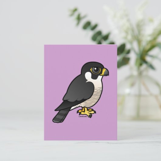 Peregrine Falcon Briefkaart (Staand voorkant)