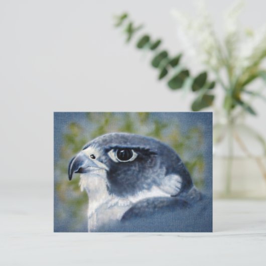 Peregrine Falcon Briefkaart (Staand voorkant)