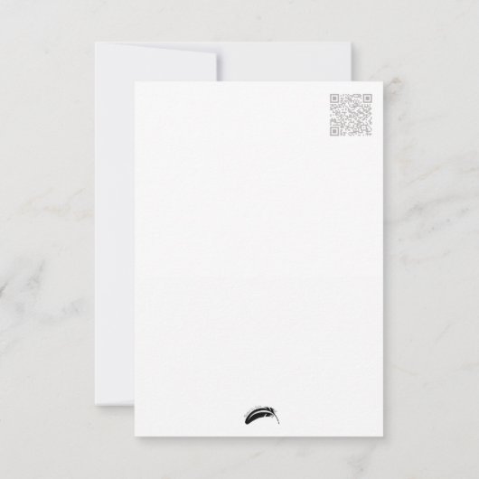 Peregrine Falcon Briefkaart-stijl Note Kaart Notitiekaartje (Achterkant)