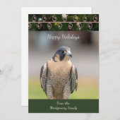 Peregrine Falcon Christmas Kaart (Voorkant / Achterkant)