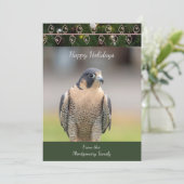 Peregrine Falcon Christmas Kaart (Staand voorkant)