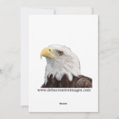 Peregrine Falcon Christmas Kaart (Achterkant)