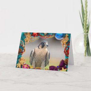 Peregrine Falcon Christmas Kaart