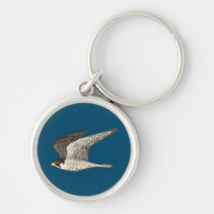Peregrine Falcon coole vogelafbeelding Sleutelhanger