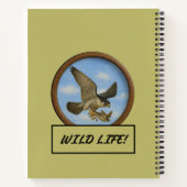 Peregrine Falcon Dark Khaki Spiral Notitieboek (Achterkant)