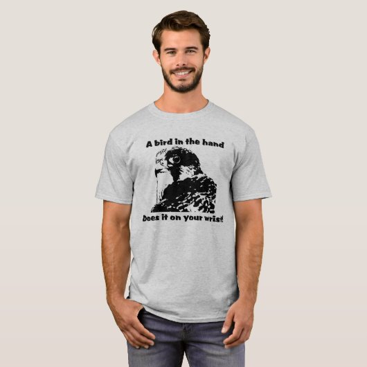 Peregrine Falcon Falconry T shirt (Voorkant volledig)