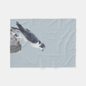 Peregrine Falcon Fleece Blanket Deken (Voorkant (Horizontaal))