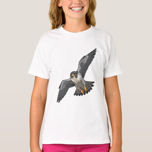 Peregrine falcon Girls' T-Shirts (Voorkant)