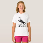 Peregrine falcon  Girls' T-Shirts (Voorkant volledig)