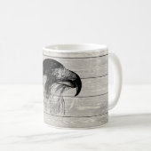  peregrine Falcon Head Illustratie Koffiemok (Voorkant rechts)