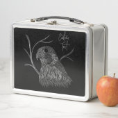 Peregrine Falcon in boomtakken met handschrift (In situ)