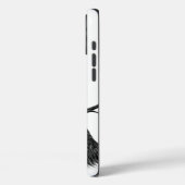 Peregrine Falcon in boomtakken met handschrift Case-Mate iPhone Case (Achterkant / Links)