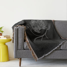 Peregrine Falcon in boomtakken met handschrift Deken