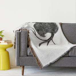 Peregrine Falcon in boomtakken met handschrift Deken