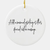 Peregrine Falcon in boomtakken met handschrift Keramisch Ornament (Achterkant)