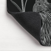 Peregrine Falcon in boomtakken met handschrift Muismat (Hoek)