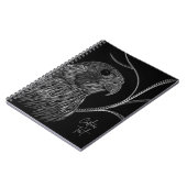 Peregrine Falcon in boomtakken met handschrift Notitieboek (Linkerzijde)