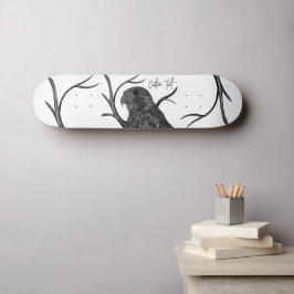 Peregrine Falcon in boomtakken met handschrift Persoonlijk Skateboard