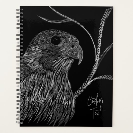 Peregrine Falcon in boomtakken met handschrift Planner (Voorkant)