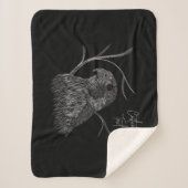 Peregrine Falcon in boomtakken met handschrift Sherpa Deken (Voorkant)