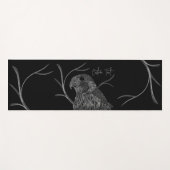 Peregrine Falcon in boomtakken met handschrift Yogamat (Voorkant (horizontaal))