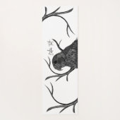 Peregrine Falcon in boomtakken met handschrift Yogamat (Achterkant)