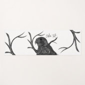 Peregrine Falcon in boomtakken met handschrift Yogamat (Voorkant (horizontaal))