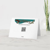 Peregrine Falcon in Flight Kaart (Achterkant)