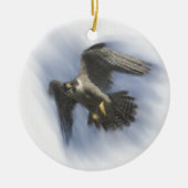 Peregrine Falcon in Flight Keramisch Ornament (Voorkant)