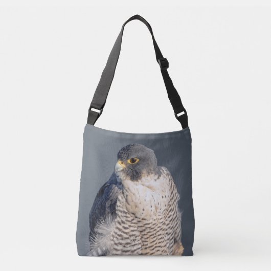 Peregrine Falcon langs de Hudson rivier Crossbody Tas (Voorkant)