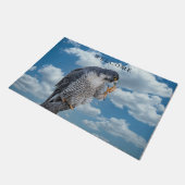 Peregrine Falcon langs de Hudson rivier Deurmat (Schuin)