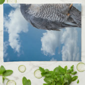 Peregrine Falcon langs de Hudson rivier Theedoek (Gevouwen)
