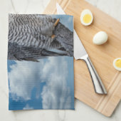 Peregrine Falcon langs de Hudson rivier Theedoek (Quarter Fold)