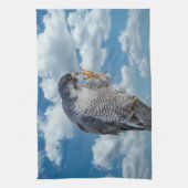 Peregrine Falcon langs de Hudson rivier Theedoek (Verticaal)