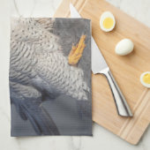 Peregrine Falcon langs de Hudson rivier Theedoek (Quarter Fold)