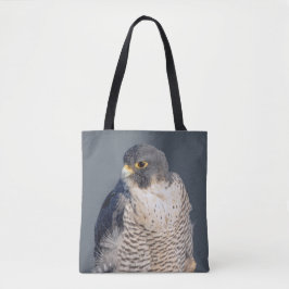 Peregrine Falcon langs de Hudson rivier Tote Bag