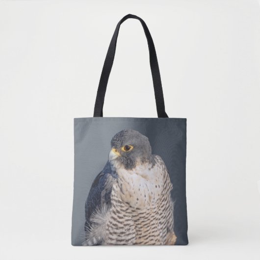 Peregrine Falcon langs de Hudson rivier Tote Bag (Voorkant)
