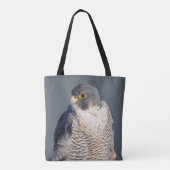 Peregrine Falcon langs de Hudson rivier Tote Bag (Achterkant)