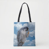 Peregrine Falcon langs de Hudson rivier Tote Bag (Voorkant)