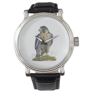 Peregrine Falcon Leather vastgebonden polshorloge Horloge