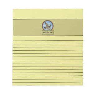 Peregrine Falcon Light Yellow Notitieblok