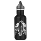 Peregrine Falcon line tekening in wit Waterfles (Links)