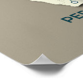 Peregrine Falcon Migration Map – Minimalistisch Poster (Hoek)